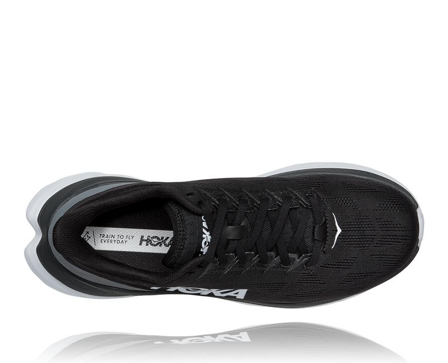 Hoka One One Running Shoes Mens Black/White - Mach 4 - 14932TIMZ